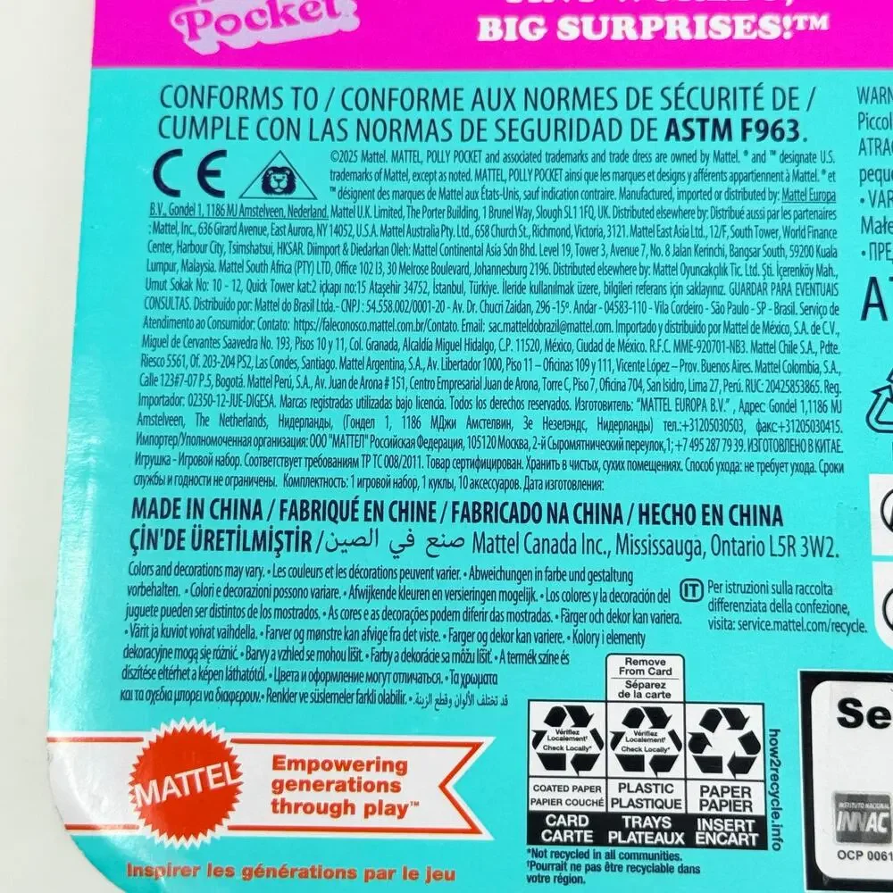 Polly Pocket Big Surprises Compact Playset Mattel 2024 NIB Kawaii‎ Y2K Toys